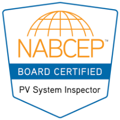 NABCEP Board Certified PV System Inspector Badge